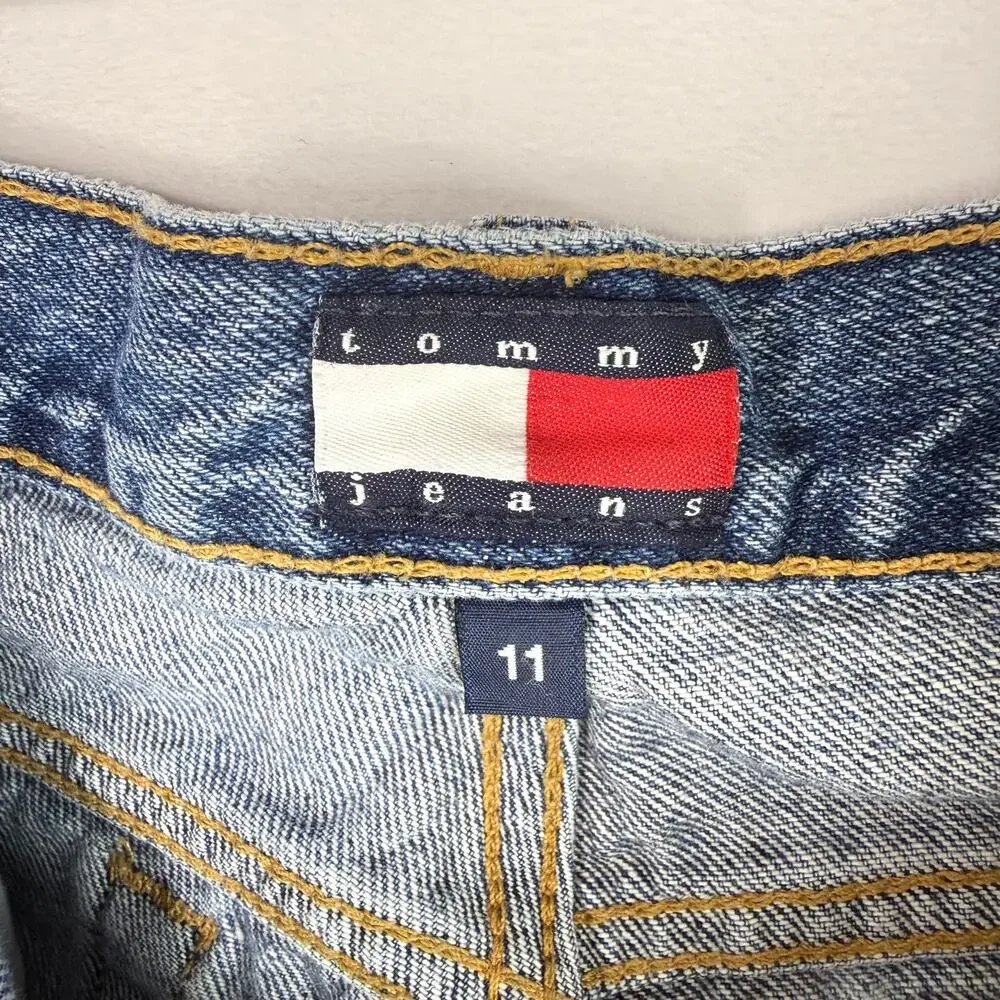 Y2K Tommy Hilfiger Low Rise Denim Shorts Size 11